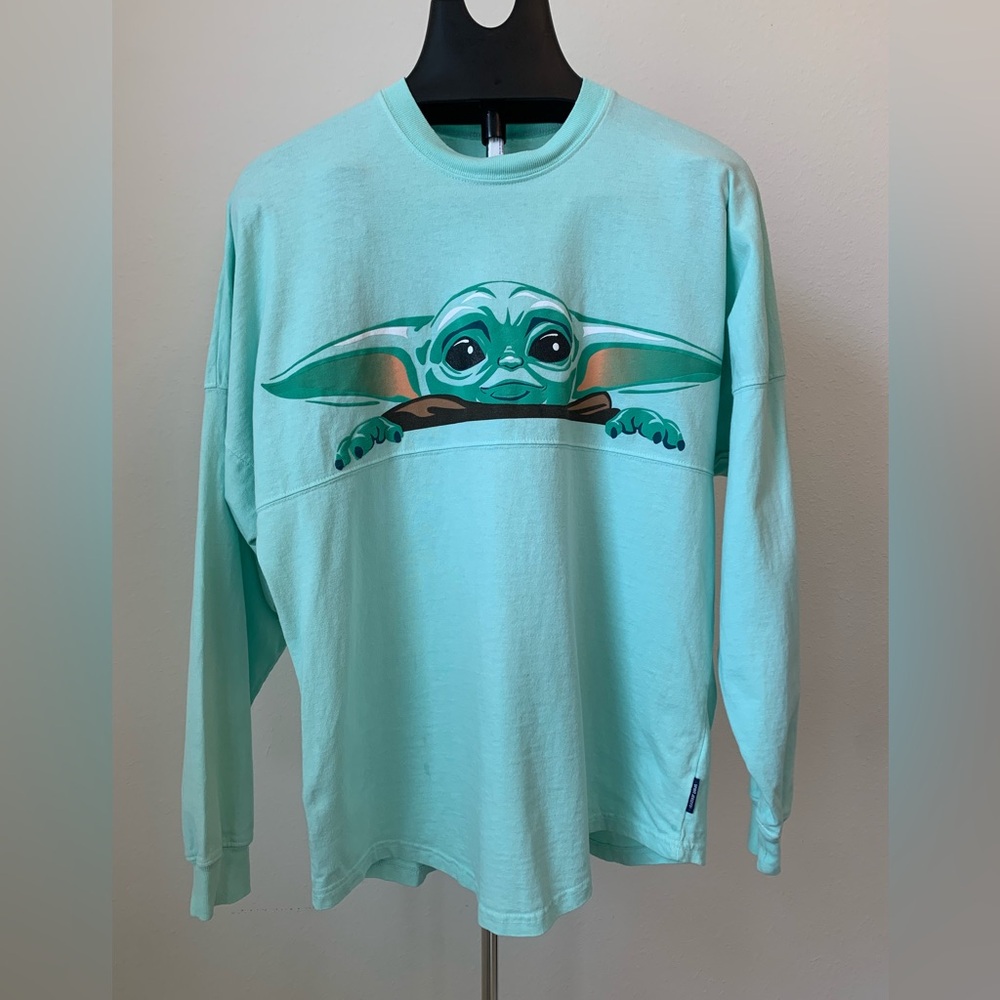 Star Wars The Mandalorian Disney Parks Spirit Jersey Baby Yoda Grogu XS